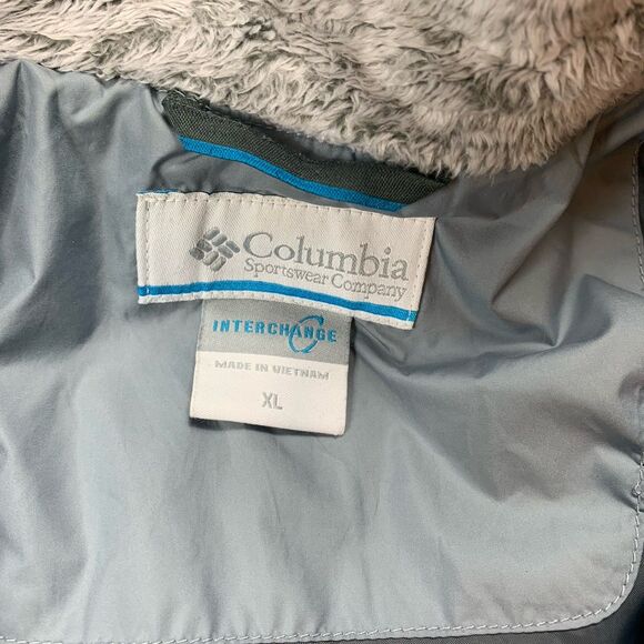 Columbia Womens XL Interchange Hooded Lined Waterproof Jacket - Picture 2 of 9
